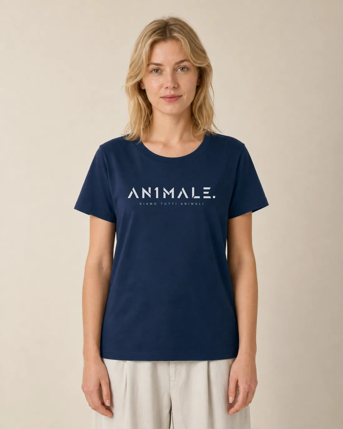 Donna — t-shirt linea Core (solo logo AN1MALE.)
